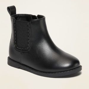 Side-Zip Chelsea Boots for Toddler Girls